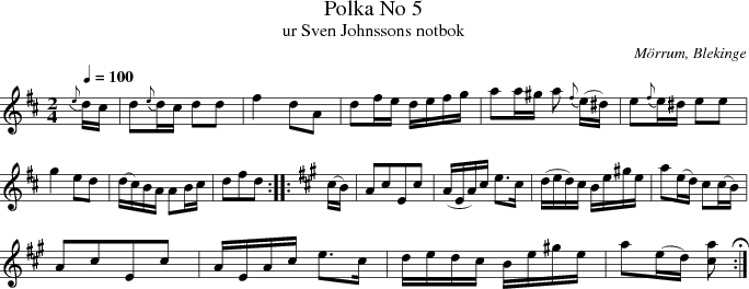 No 5, Polka