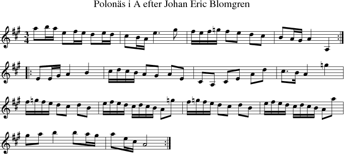Polons i A efter Johan Eric Blomgren