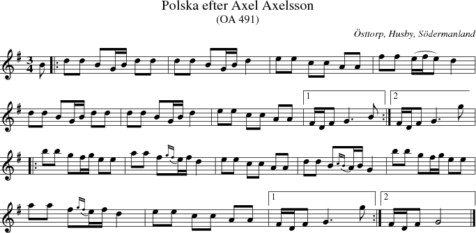 Polska efter Axel Axelsson