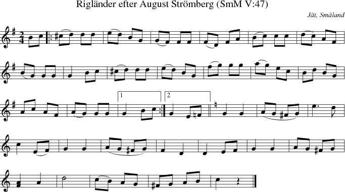 Riglnder efter August Strmberg (SmM V:47)