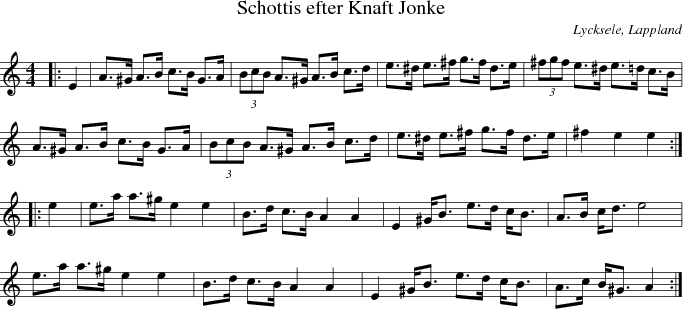 Schottis efter Knaft Jonke