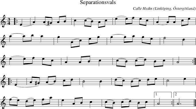 Separationsvals