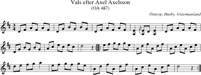 Vals efter Axel Axelsson