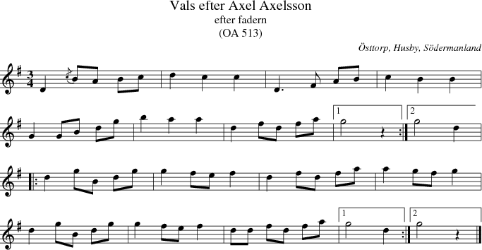 Vals efter Axel Axelsson