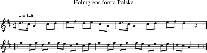  Holmgrens frsta Polska