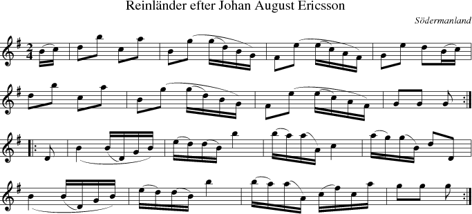  Reinlnder efter Johan August Ericsson